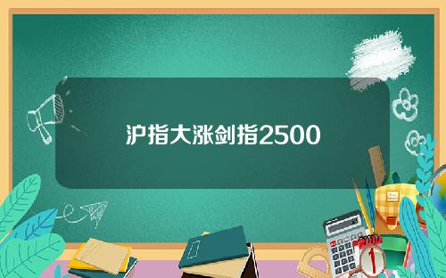 沪指大涨剑指2500