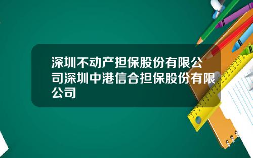 深圳不动产担保股份有限公司深圳中港信合担保股份有限公司