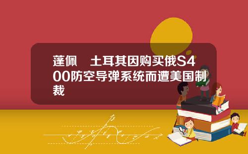 蓬佩奧土耳其因购买俄S400防空导弹系统而遭美国制裁