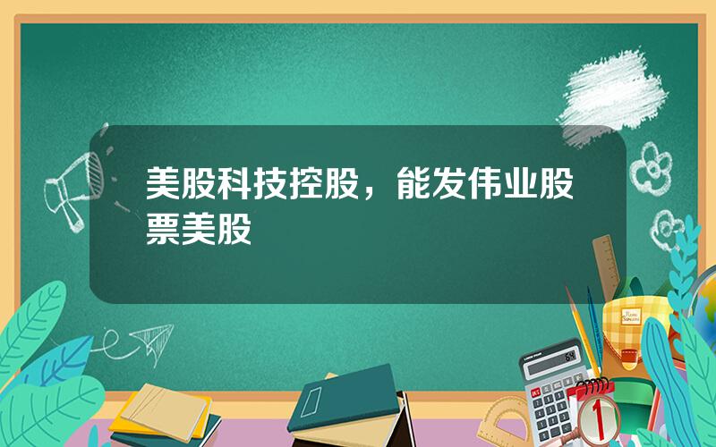 美股科技控股，能发伟业股票美股